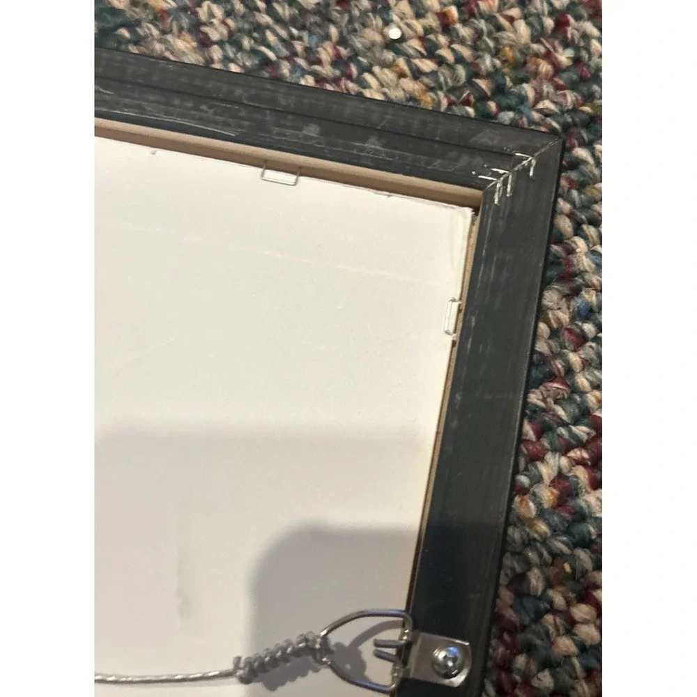 Square Frame With Bulk And White Checkered Mat Frame 17x 17 Sq Mat 10x10 Picture
